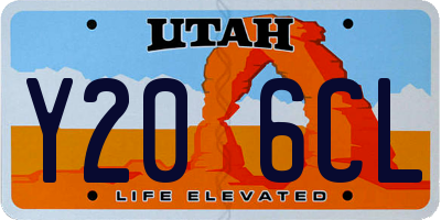 UT license plate Y206CL