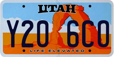 UT license plate Y206CO