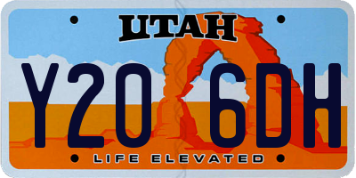 UT license plate Y206DH