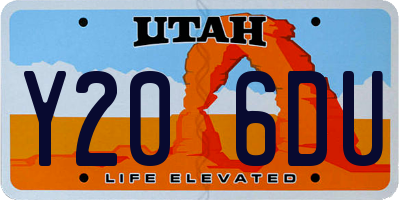 UT license plate Y206DU