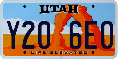 UT license plate Y206EO