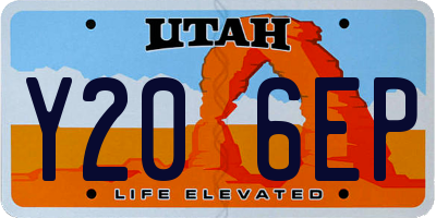 UT license plate Y206EP