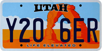 UT license plate Y206ER