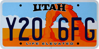 UT license plate Y206FG