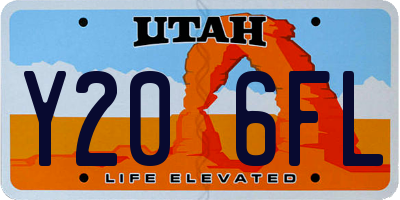 UT license plate Y206FL