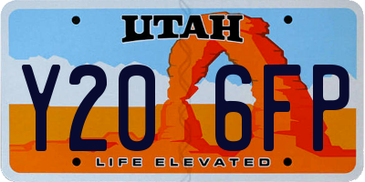 UT license plate Y206FP
