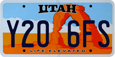 UT license plate Y206FS