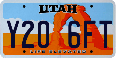 UT license plate Y206FT