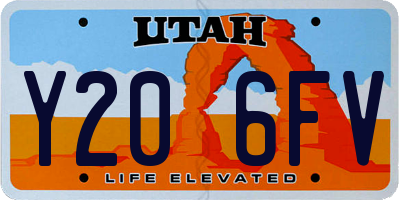 UT license plate Y206FV