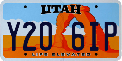 UT license plate Y206IP