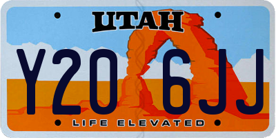 UT license plate Y206JJ