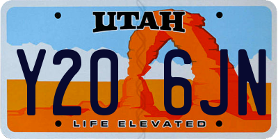 UT license plate Y206JN