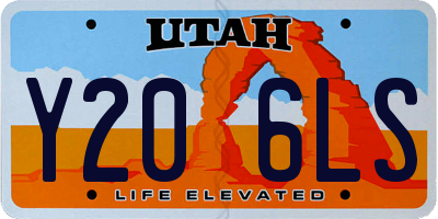 UT license plate Y206LS