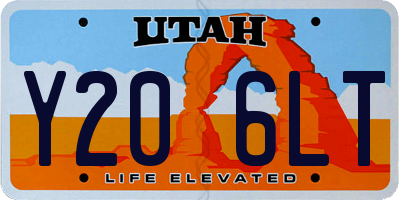 UT license plate Y206LT