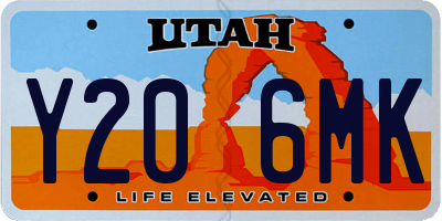 UT license plate Y206MK