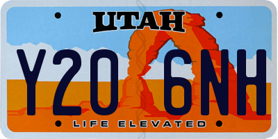 UT license plate Y206NH