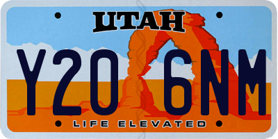 UT license plate Y206NM
