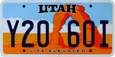 UT license plate Y206OI