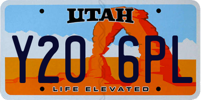 UT license plate Y206PL
