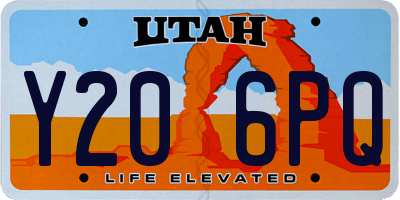 UT license plate Y206PQ