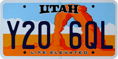 UT license plate Y206QL
