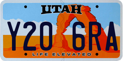 UT license plate Y206RA
