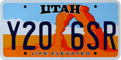 UT license plate Y206SR