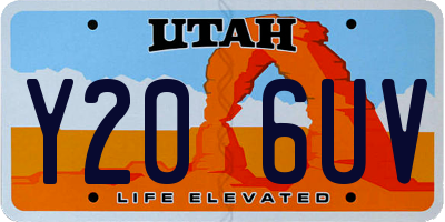 UT license plate Y206UV