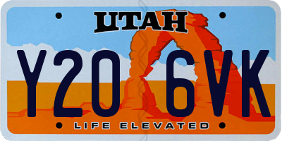 UT license plate Y206VK