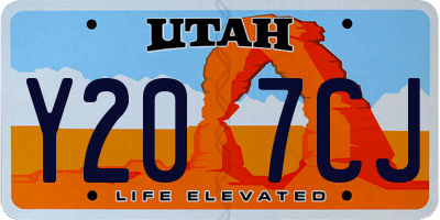UT license plate Y207CJ