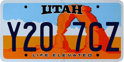 UT license plate Y207CZ