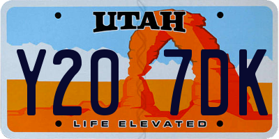 UT license plate Y207DK