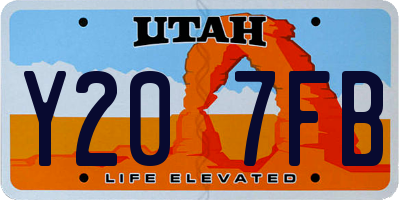 UT license plate Y207FB