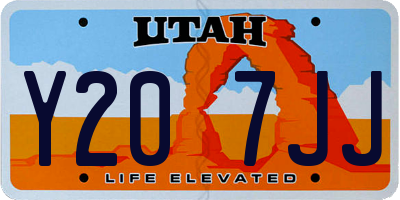 UT license plate Y207JJ