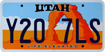 UT license plate Y207LS