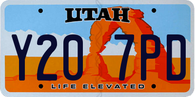 UT license plate Y207PD