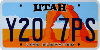UT license plate Y207PS