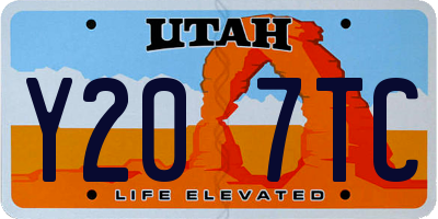 UT license plate Y207TC