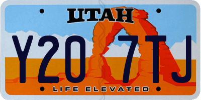 UT license plate Y207TJ