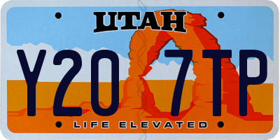 UT license plate Y207TP