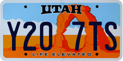 UT license plate Y207TS