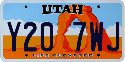 UT license plate Y207WJ