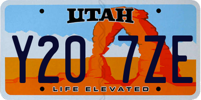 UT license plate Y207ZE