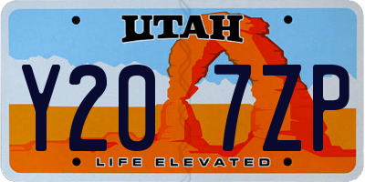 UT license plate Y207ZP