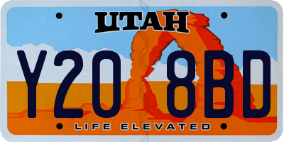UT license plate Y208BD