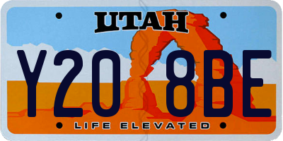 UT license plate Y208BE