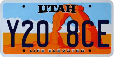 UT license plate Y208CE