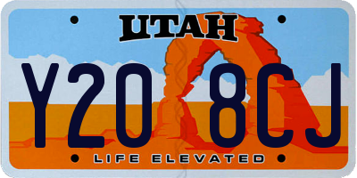 UT license plate Y208CJ