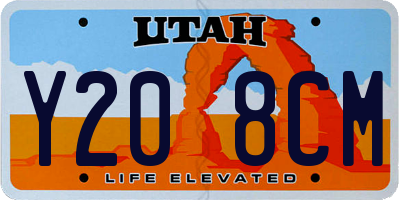 UT license plate Y208CM