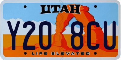 UT license plate Y208CU